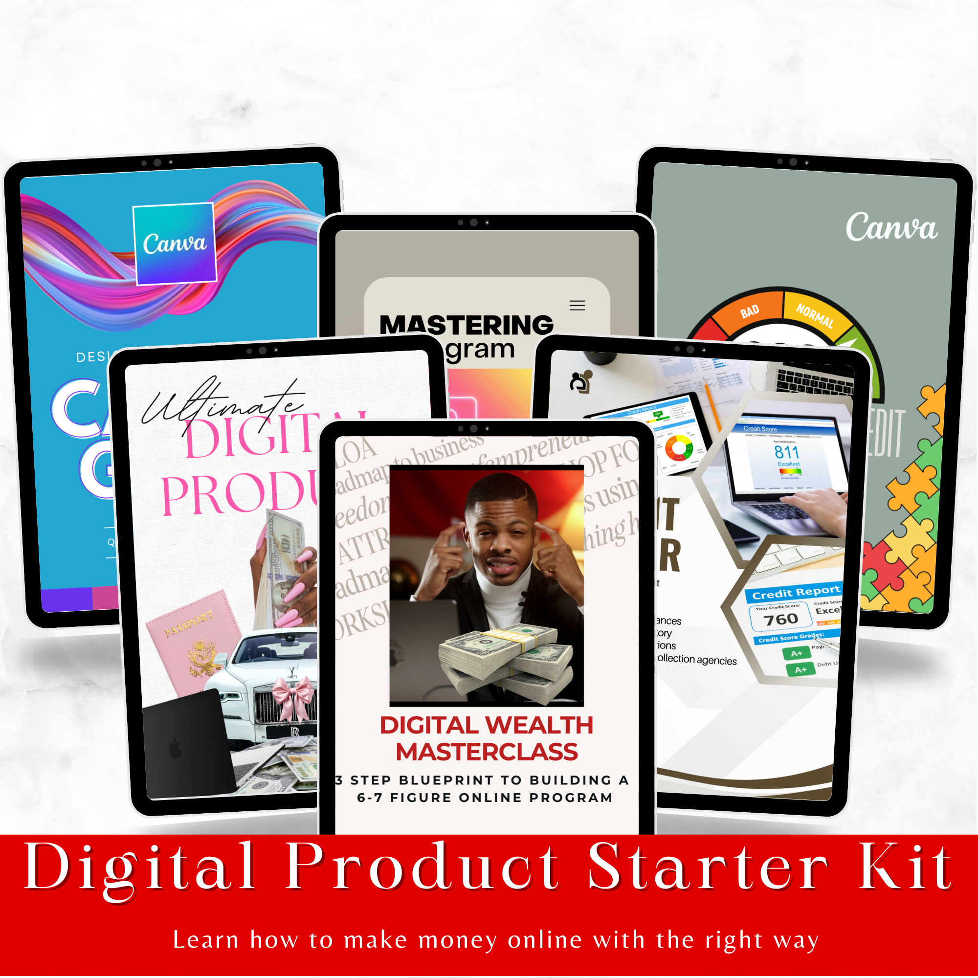 Digital Starter Kit with digital business guides, Canva resources, and credit training